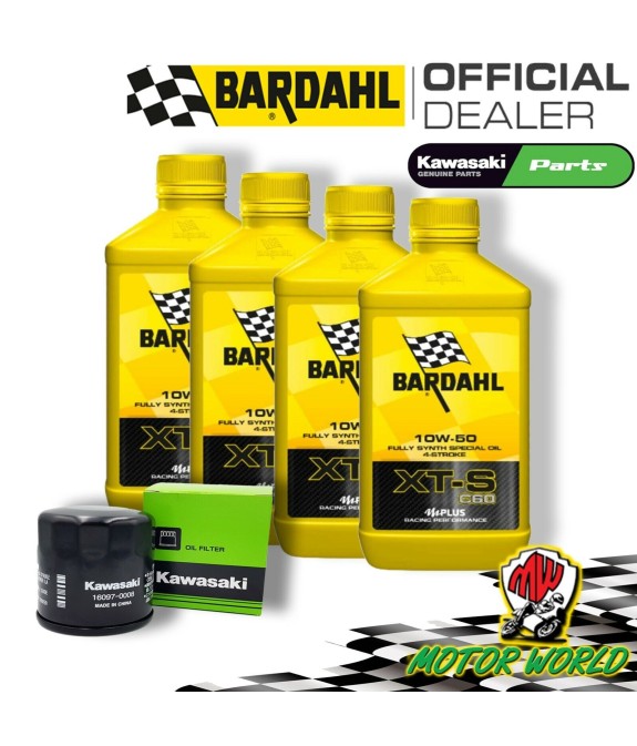 KIT TAGLIANDO BARDAHL XTS 10W50 + FILTRO KAWASAKI KRT 800 Teryx4 / LE / Camo