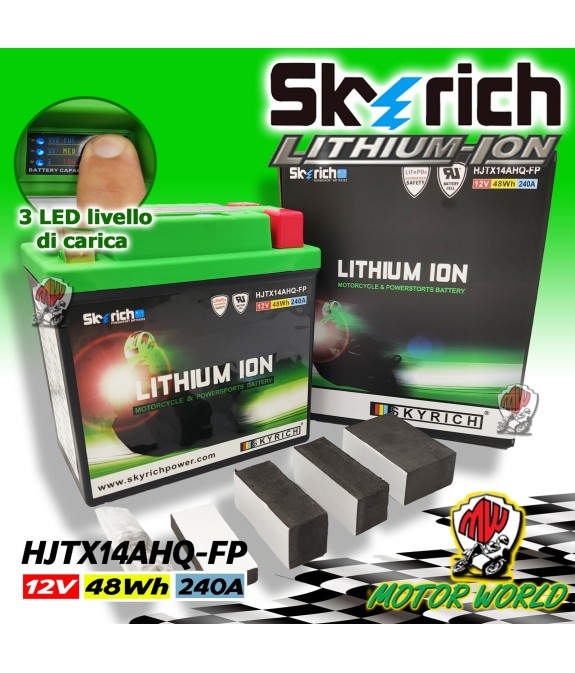 BATTERIA LITIO SKYRICH  PIAGGIO MP3 BUSINESS 500 2011 2012
