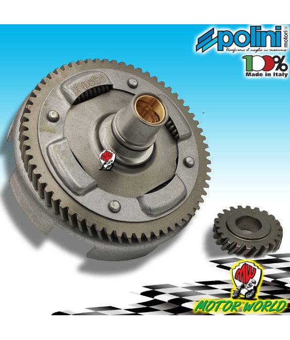 2021219 CAMPANA FRIZIONE POLINI DENTI ELICOIDALI 22-63 VESPA 50 V /HP ( FL FL2 )