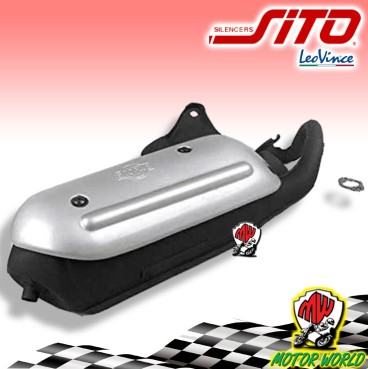 SITO 0575 MARMITTA SITOPLUS APRILIA SCARABEO 50 2T MINARELLI CON FRENO A DISCO