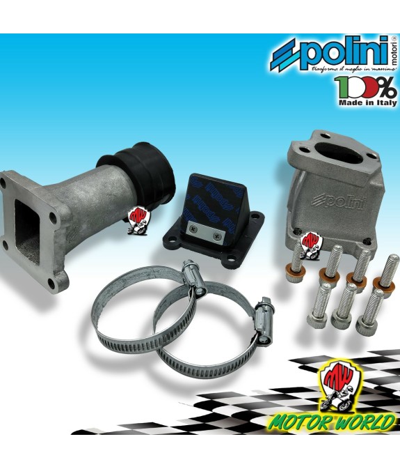 215.0272 COLLETTORE ASP. MONOLAM CARB.PWK POLINI PIAGGIO APE 50 FL2 6 MOLLE