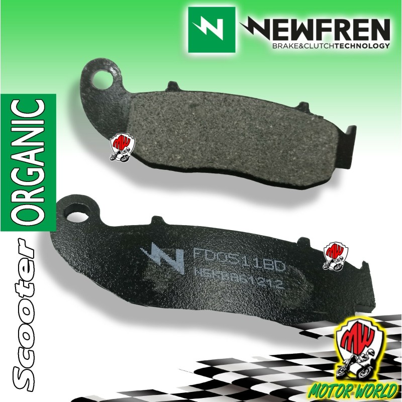 FD0511BD PASTIGLIE FRENO ORGANICHE NEWFREN
