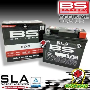 BATTERIA BS BATTERY SLA BTX5L YAMAHA WR 250 F 2003 2004 2005 2006 2007