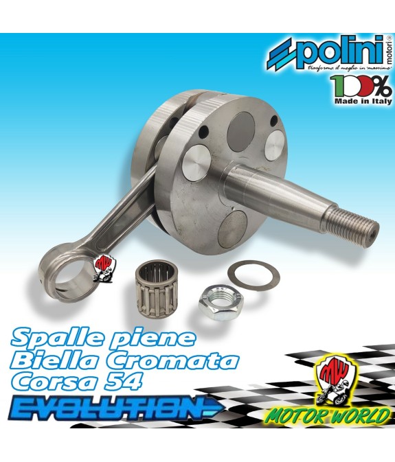 ALBERO MOTORE RACING LAMELLARE SPALLE PIENE POLINI CONO 20 PIAGGIO APE RST MIX