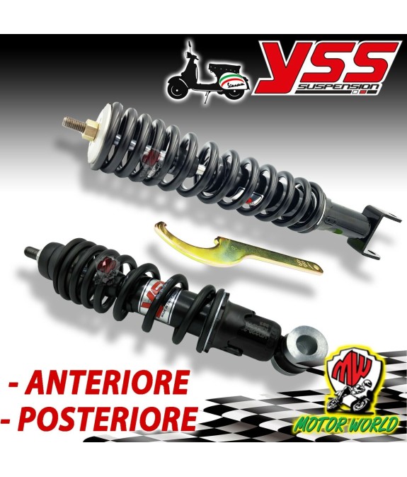 KIT AMMORTIZZATORE ANTERIORE + POSTERIORE YSS PIAGGIO VESPA PRIMAVERA 125 1983