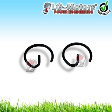 COPPIA FERMI CLIP PISTONE PER MOTOSEGA DA 45 52 55 58 CC 4500 5200