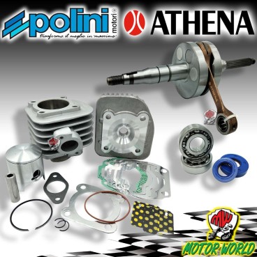 KIT CILINDRO ALBERO ATHENA 80 CC 47,6 CORSA LUNGA  YAMAHA ZEST 50 2T