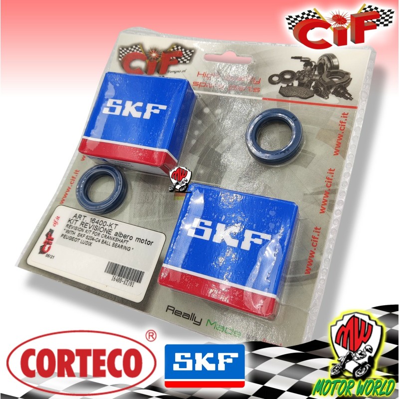 CUSCINETTI DI BANCO SKF C4 KIT PARAOLIO REVISIONE SCOOTER MOTORE PEUGEOT LUDIX