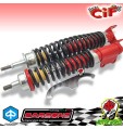 AMMORTIZZATORI ANTERIORE POSTERIORE CARBONE ROSSO VESPA PK 50 125 XL RUSH HP