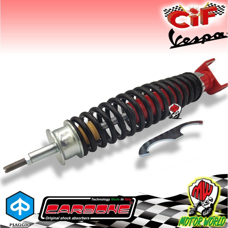 AMMORTIZZATORE POSTERIORE CARBONE VESPA 50 125 PK S XL FL FL2 HP RUSH N