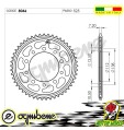 CORONA IN ACCIAIO OGNIBENE 38 DENTI HONDA CBF 600 ABS 2008 2009 2010