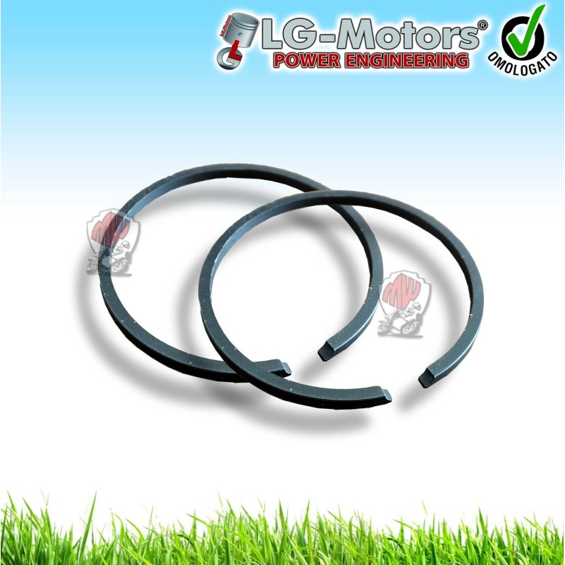 COPPIA FASCE SEGMENTI PISTONE DIAMETRO 43 MM PER MOTOSEGA 4500 45 CC