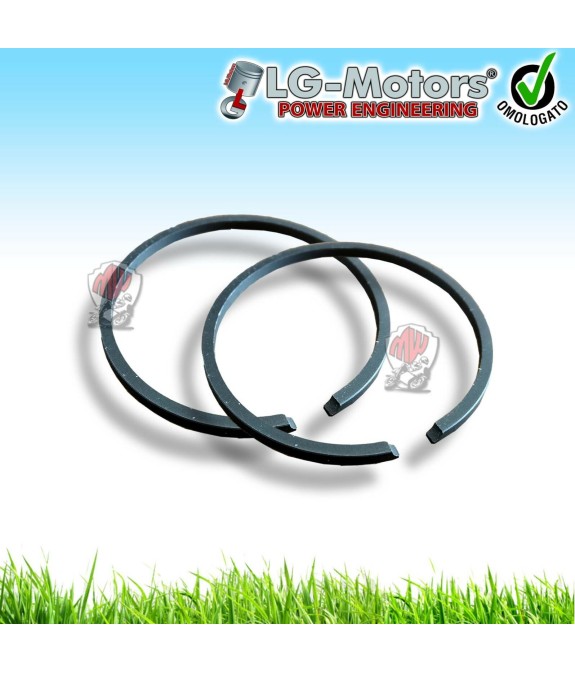 COPPIA FASCE SEGMENTI PISTONE DIAMETRO 43 MM PER MOTOSEGA 4500 45 CC