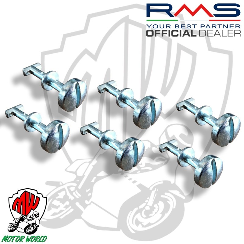 KIT 6 VITI RITEGNO FIANCATINE PERNO FISSAGGIO PIAGGIO SI 50 1979 - 1984
