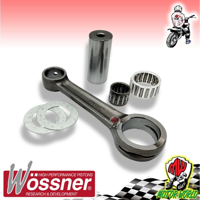 BIELLA ALBERO MOTORE COMPLETA IN ACCIAO WOSSNER KAWASAKI KX 100 2002
