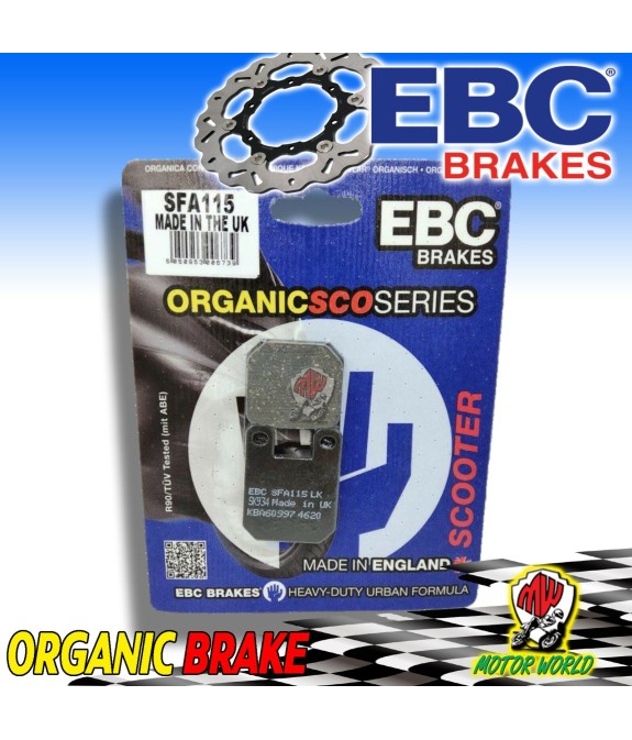 PASTIGLIE FRENO POSTERIORI EBC SFA115 SHERCO SUPERMOTARD 50 2006