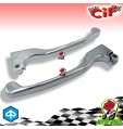 COPPIA LEVE FRENO E FRIZIONE CROMATE LUCIDE PER PIAGGIO VESPA V HP 50 125 cc
