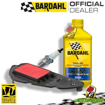 KIT TAGLIANDO BARDAHL XTM 10W40 FILTRO ARIA CANDELA OLIO Honda SH 150 i ADH ABS