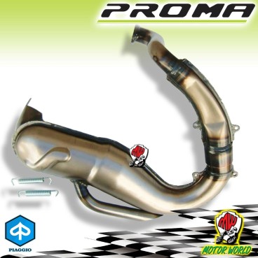 MARMITTA ESPANSIONE PROMA OMOLOGATA VESPA PK 50 125 MODIFICA GRUPPO TERMICO 130