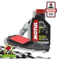 KIT TAGLIANDO MOTUL 5000 10W40 FILTRO ARIA CANDELA OLIO Honda SH 150 i ADH ABS