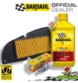 Kit tagliando Bardahl XTC 10W40 filtro aria candela  SYM HD2 I 200 2014