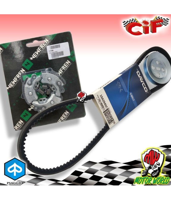 KIT CINGHIA + PULEGGIA DM 80 + FRIZIONE NEWFREN PIAGGIO CIAO SC PX MONOMARCIA