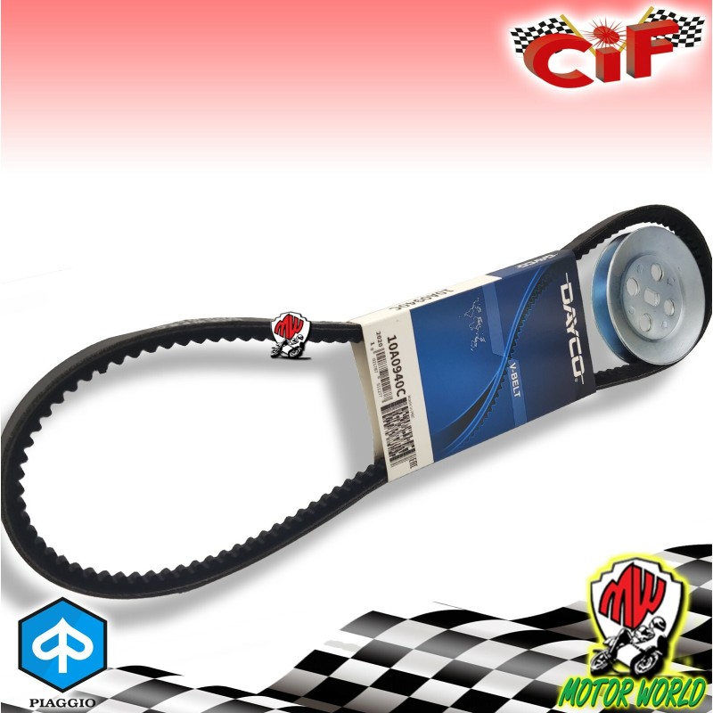 CINGHIA DENTATA + PULEGGIA PICCOLA 70 MM PER PIAGGIO CIAO