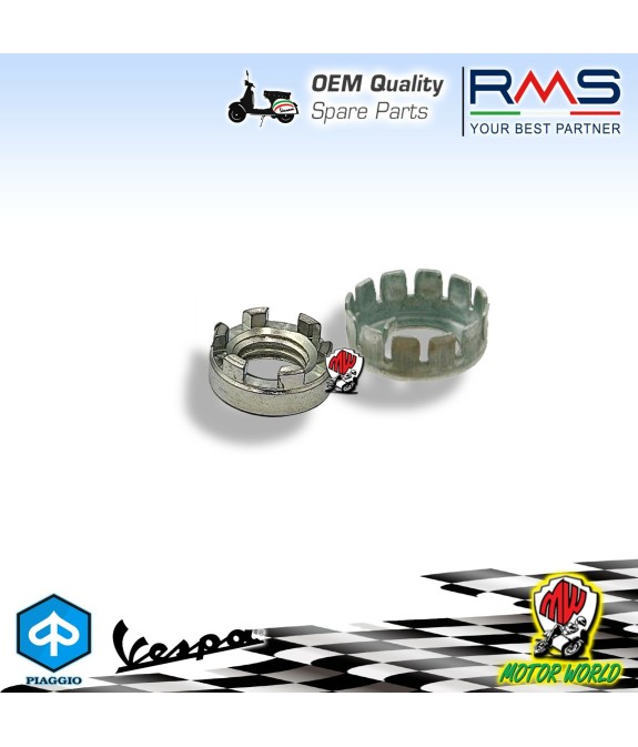 DADO CAMPANA FRIZIONE + SCODELLINO DADO FRIZIONE PIAGGIO VESPA 50-125 1967/1982