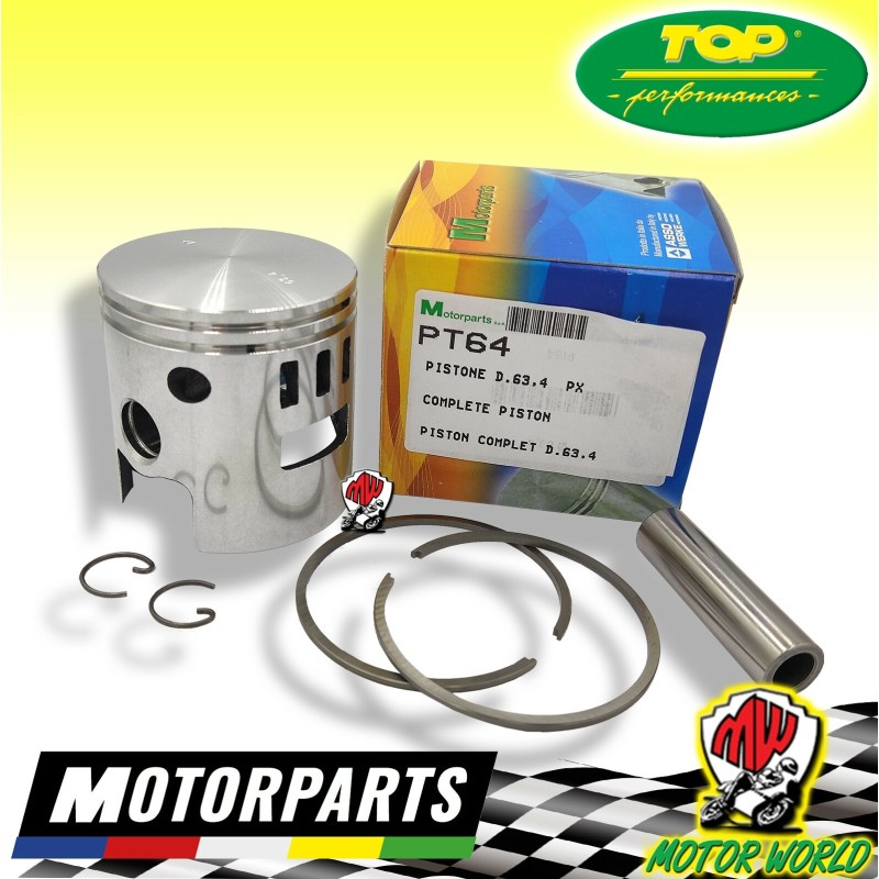 Pistone DR d.63,4 due segmenti per 177 cc ghisa - Vespa 125 150 PX PE/COSA