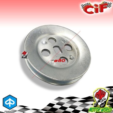 PULEGGIA DA 80 MM MEDIA TRASMISSIONE MONO MARCIA PIAGGIO CIAO SI BRAVO BOXER