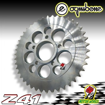 CORONA IN ACCIAIO CON PORTAMOZZO OGNIBENE 41 DENTI  DUCATI MONSTER 1100 DIESEL