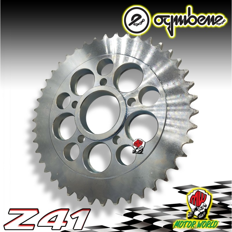 CORONA IN ACCIAIO CON PORTAMOZZO OGNIBENE 41 DENTI  DUCATI MONSTER 1100 DIESEL