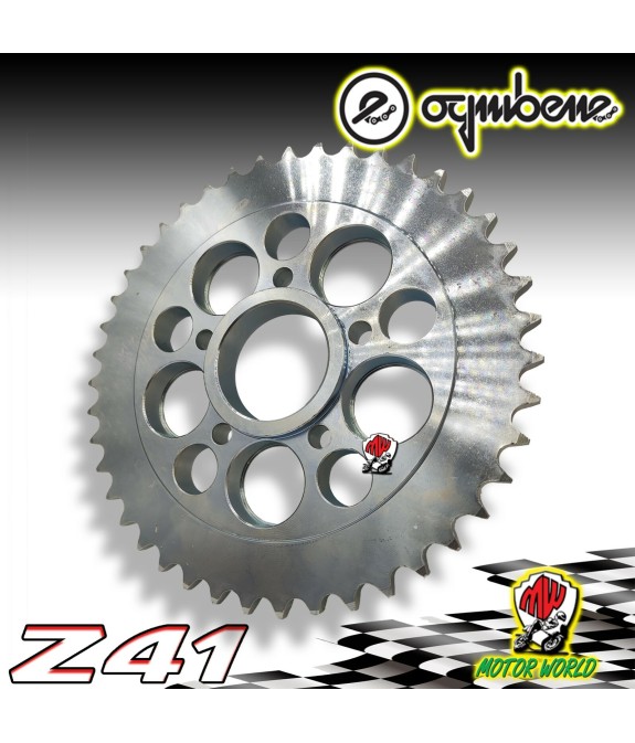 CORONA IN ACCIAIO CON PORTAMOZZO OGNIBENE 41 DENTI  DUCATI MONSTER 1100 DIESEL