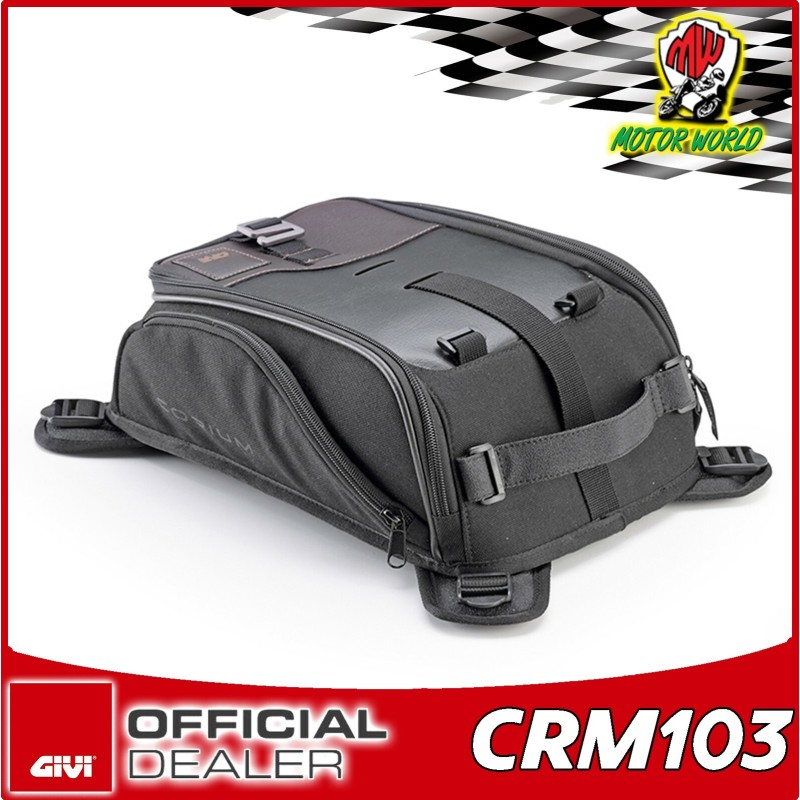 GIVI corium crm103 BORSA DA SERBATOIO MAGNETICO 8 Litri Retrò o Cafe-racer Stile