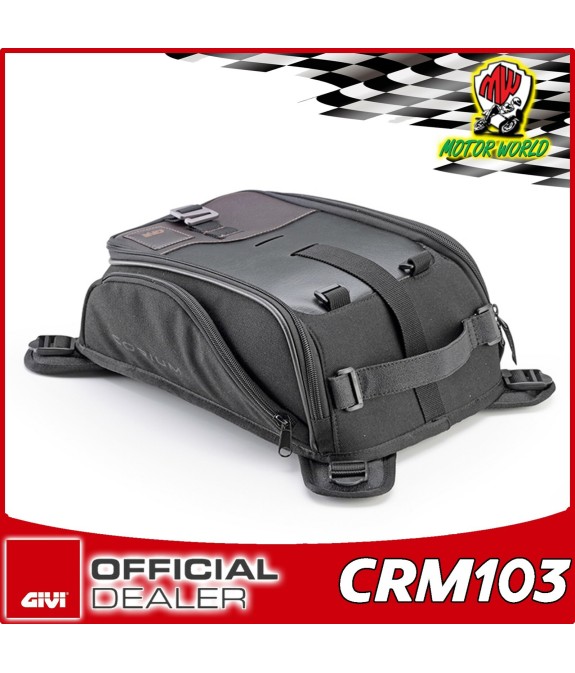 GIVI corium crm103 BORSA DA SERBATOIO MAGNETICO 8 Litri Retrò o Cafe-racer Stile
