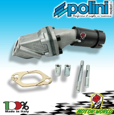 215.0203 COLLETTORE ASPIRAZIONE MONOLAMELLARE D.19 2 FORI POLINI VESPA 125 PK