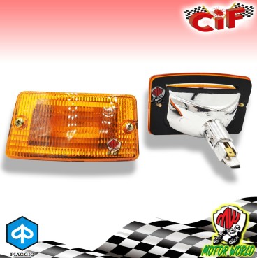 COPPIA FRECCE INDICATORI ANTERIORI SIEM ARANCIONI PIAGGIO VESPA N - FL2 - HP - V