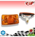 COPPIA FRECCE INDICATORI ANTERIORI ARANCIONI PIAGGIO VESPA HP - V
