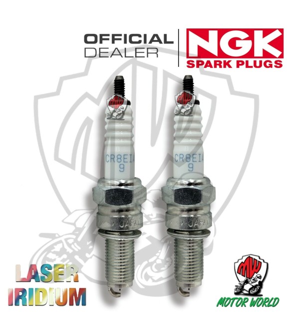 KIT 2 CANDELE SPARK PLUG NGK LASER IRIDIUM SUZUKI SFV 650 Gladius  2015
