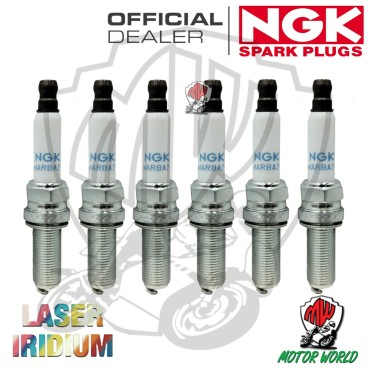 KIT 6 CANDELE SPARK PLUG LASERI IRIDIUM NGK LMAR8AI-8 BMW K 1600 GT ABS SE 2012