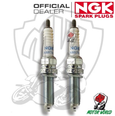 KIT 2 CANDELE ACCENSIONE SPARK PLUG NGK LMAR7A-9 YAMAHA XVS 1300 A Midnight Star