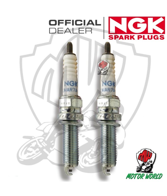 KIT 2 CANDELE ACCENSIONE SPARK PLUG NGK LMAR7A-9 YAMAHA XVS 1300 A Midnight Star