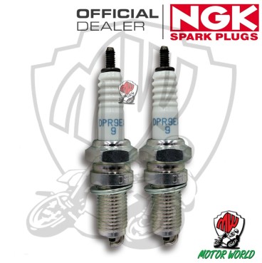 KIT 2 CANDELE SPARK PLUG NGK DPR9EA-9 KAWASAKI GPZ 305 B Belt drive 305 1996