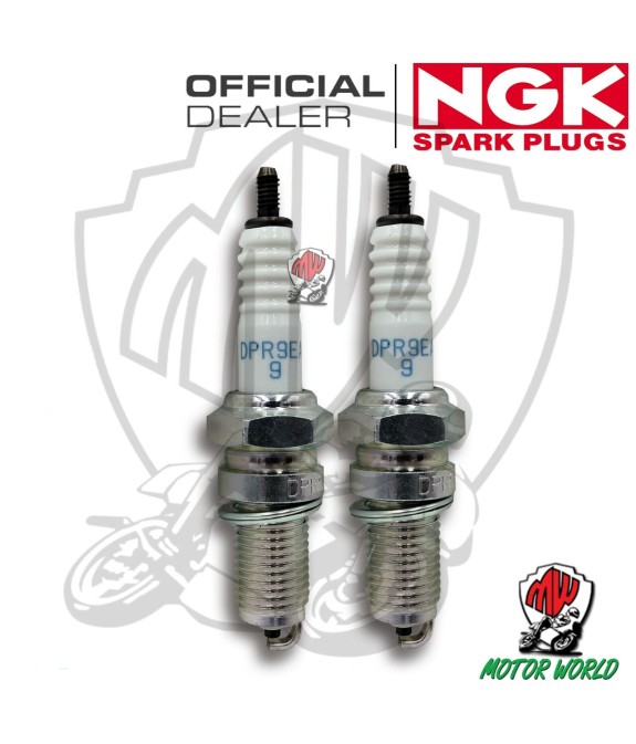 KIT 2 CANDELE SPARK PLUG NGK DPR9EA-9 KAWASAKI GPZ 305 B Belt drive 305 1996
