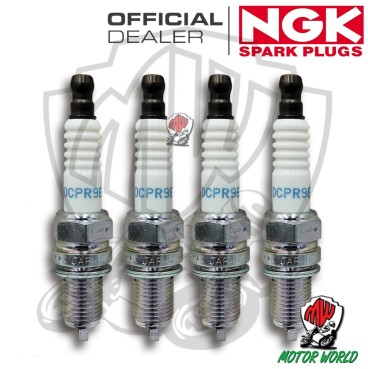 KIT 4 CANDELE SPARK PLUG NGK DCPR9E APRILIA  Tuono 1000 R Factory 2008 2009 2010