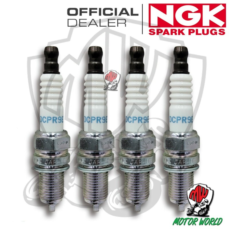KIT 4 CANDELE SPARK PLUG NGK DCPR9E APRILIA  Tuono 1000 R Factory 2008 2009 2010