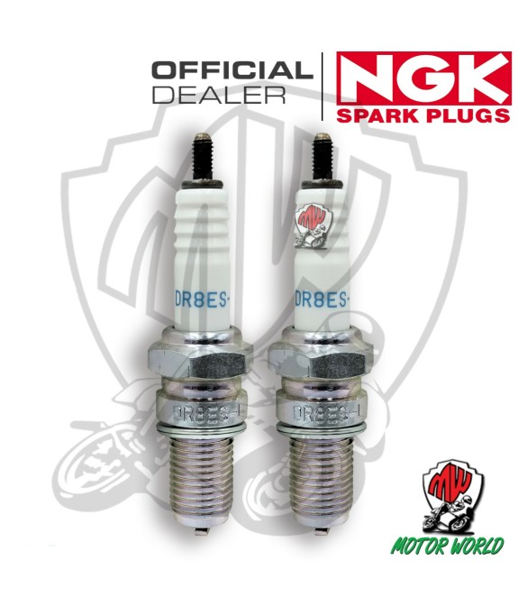 KIT 2 CANDELE SPARK PLUG NGK DR8ES-L YAMAHA XZ 550 S 1983 1984