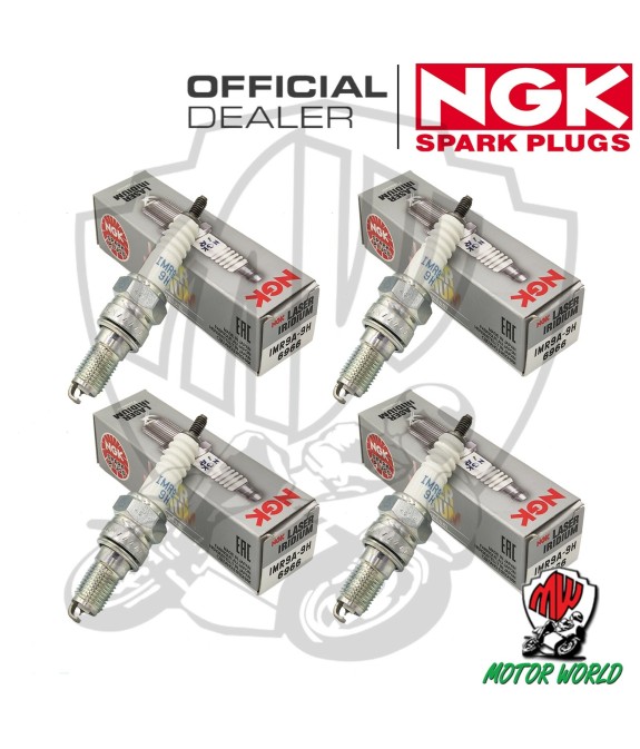 KIT 4 CANDELE SPARK PLUG NGK LASER IRIDIUM IMR9A-9H HONDA CBR 1100 XX Blackbird