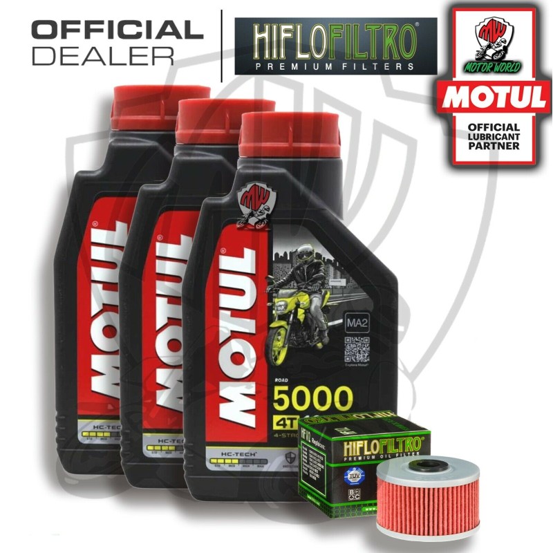 KIT TAGLIANDO 3 LITRI OLIO MOTUL 5000 10W40 FILTRO HIFLO ADLY 300 Crossover