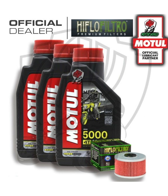 KIT TAGLIANDO 3 LITRI OLIO MOTUL 5000 10W40 FILTRO HIFLO ADLY 300 Crossover